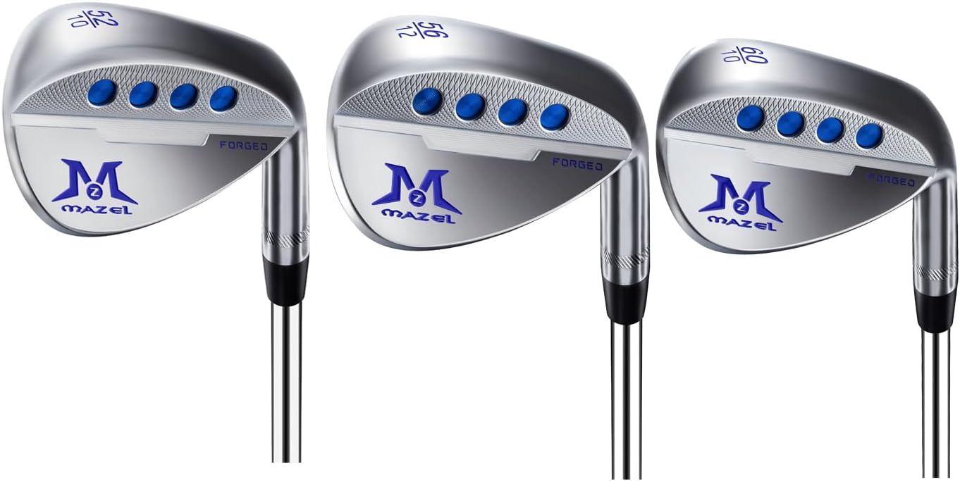 MAZEL Forged Golf Sand Wedge,Gap Wedge,Lob Wedge for Men,48/52/54/56/58/60 Degree Individual Golf Wedge,Milled Face for More Spin,Right Hand
