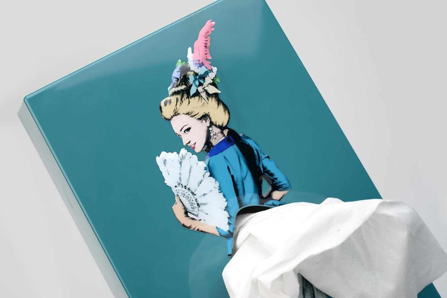 Flying Skirt® Tissue Box - The Original Award-Winning Lady Skirt Design, Resin Pop Art, Weighted Metal Base, Made in Korea, Premium Gifts & Novelty Home Decor by Spextrum (Marie)
