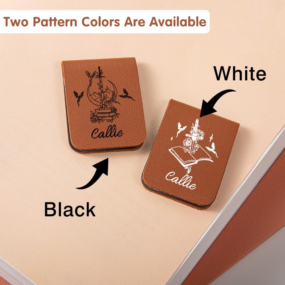 CALLIE Personalized Magnetic Bookmark Clip – Custom Name Reading Gifts for Book Lovers, Birthday Teacher's Day Christmas for Bookworm Gifts (Magic World)