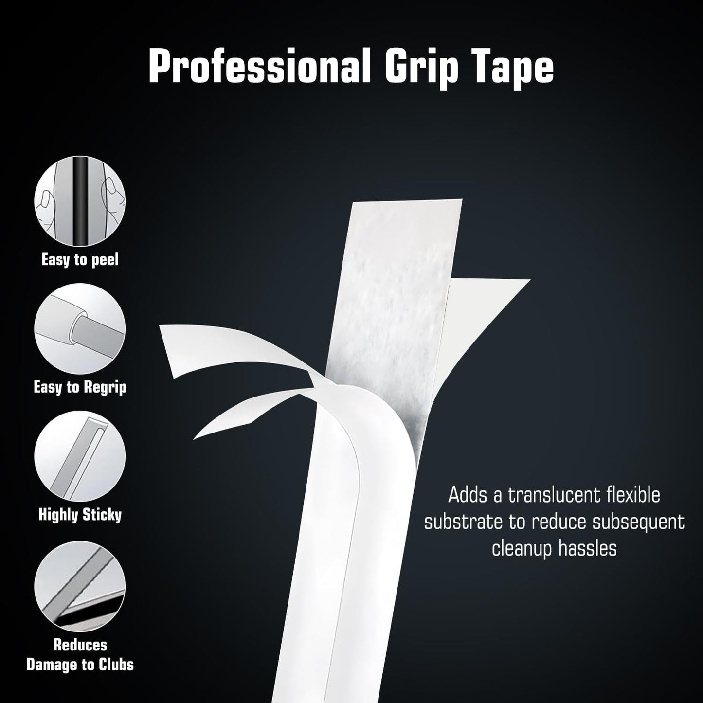 Golf Grip Kit for Regripping Golf Clubs - Include Portable Table Vise Rubber Clamp, 15 Tapes Strips, Golf Grip Removal Tool with Solvent