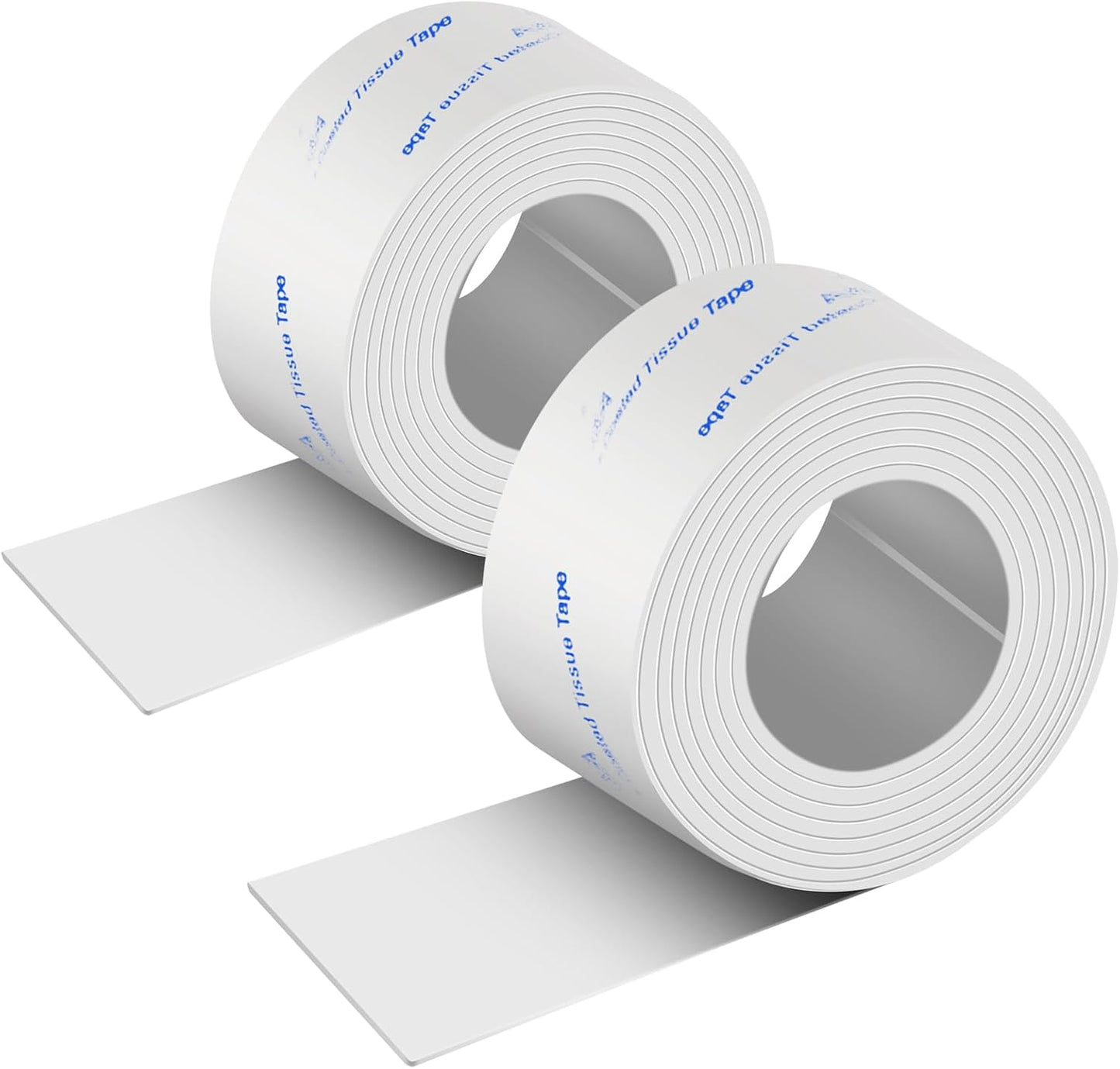 Adhesive Rubber Strips with Adhesive Backing, 2 Rolls Rubber Tape Adhesive Back, Non Slip Adhesive Strips for Any Furniture and Appliances 1x40 inch White