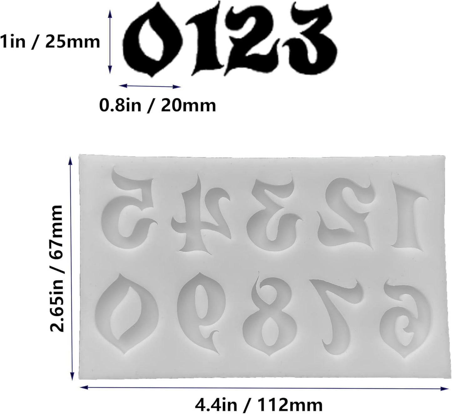 3-Piece Halloween Silicone Mold Set: Carousel Curly Letters & Numbers for Various Crafts - Perfect for Fondant Cakes, Chocolate, Resin, Gumpaste & DIY Creations