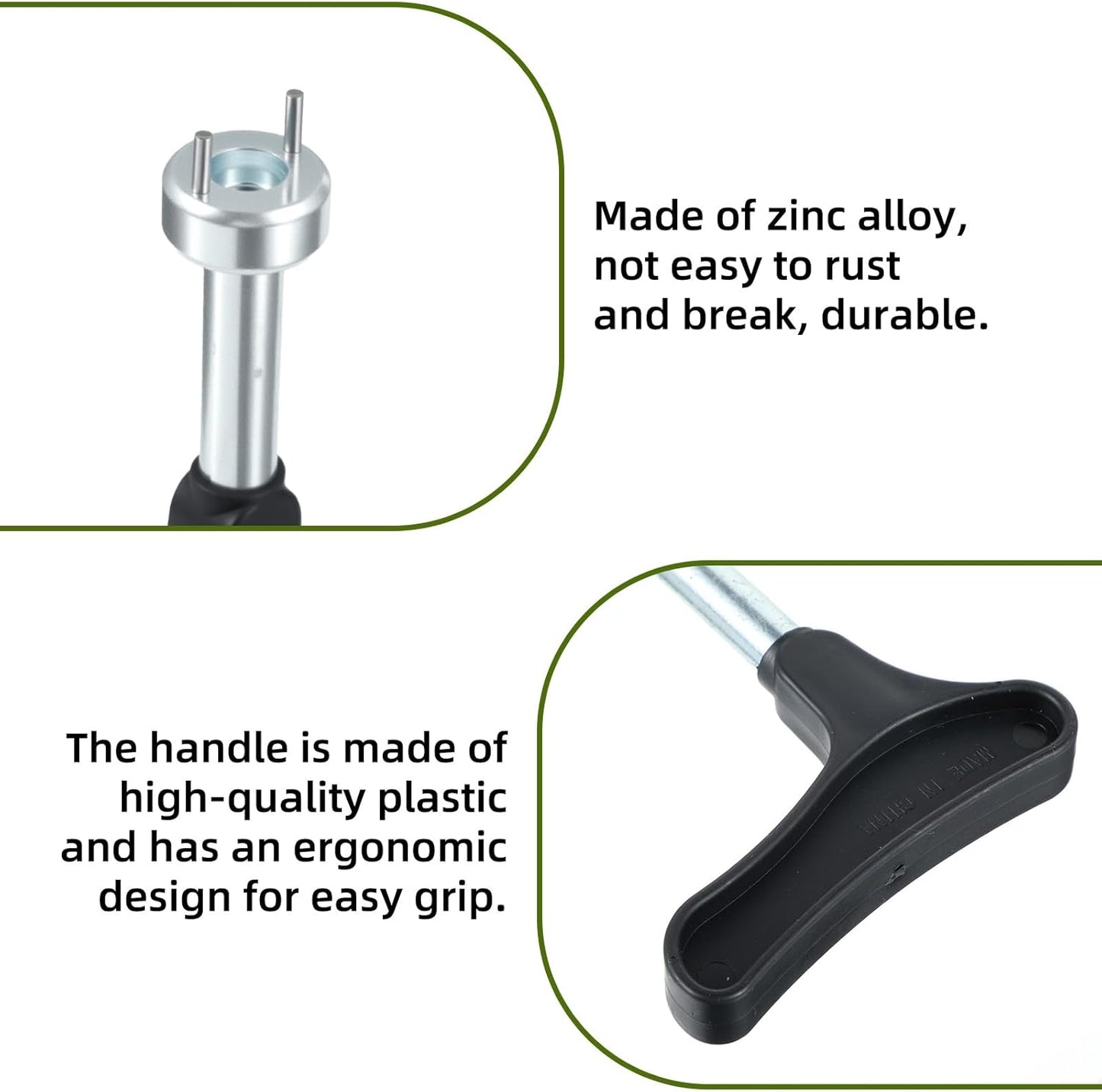 2pcs Golf Cleat Tool, Golf Shoe Spike Removal Tool, Stainless Steel Golf Spike Wrench, Universal Spiked Shoe Replacement Tools, Black