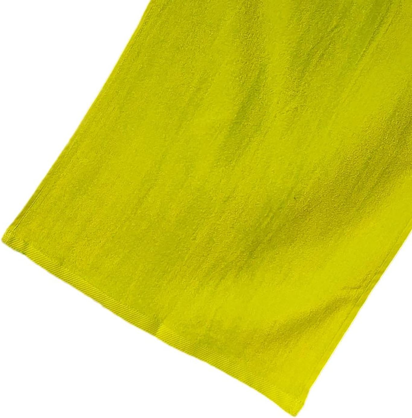 Cotton Golf Bag Towel with Clip (Lime)