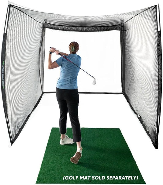 Hitting Net with Target Knotless Golf Net for Indoor and Outdoor Practice - Arrives Ready to Assemble and Use