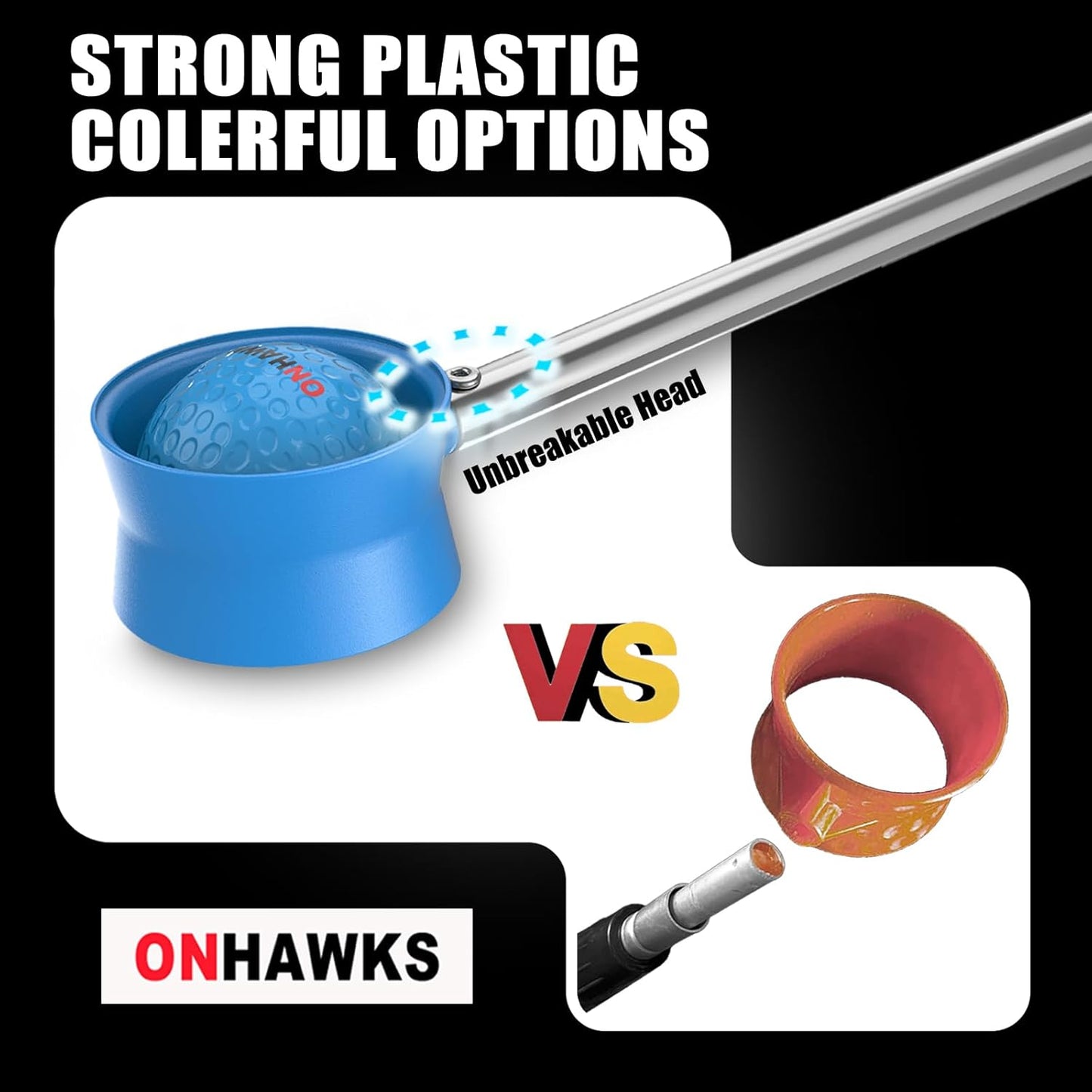 Golf Ball Retriever for Water,Telescopic 12Ft/9Ft Stainless Steel Shaft Two-Sided Easy Pick Up Balls,Unbreakable Head Retriever Tool Golf Accessories Golf Gift for Men