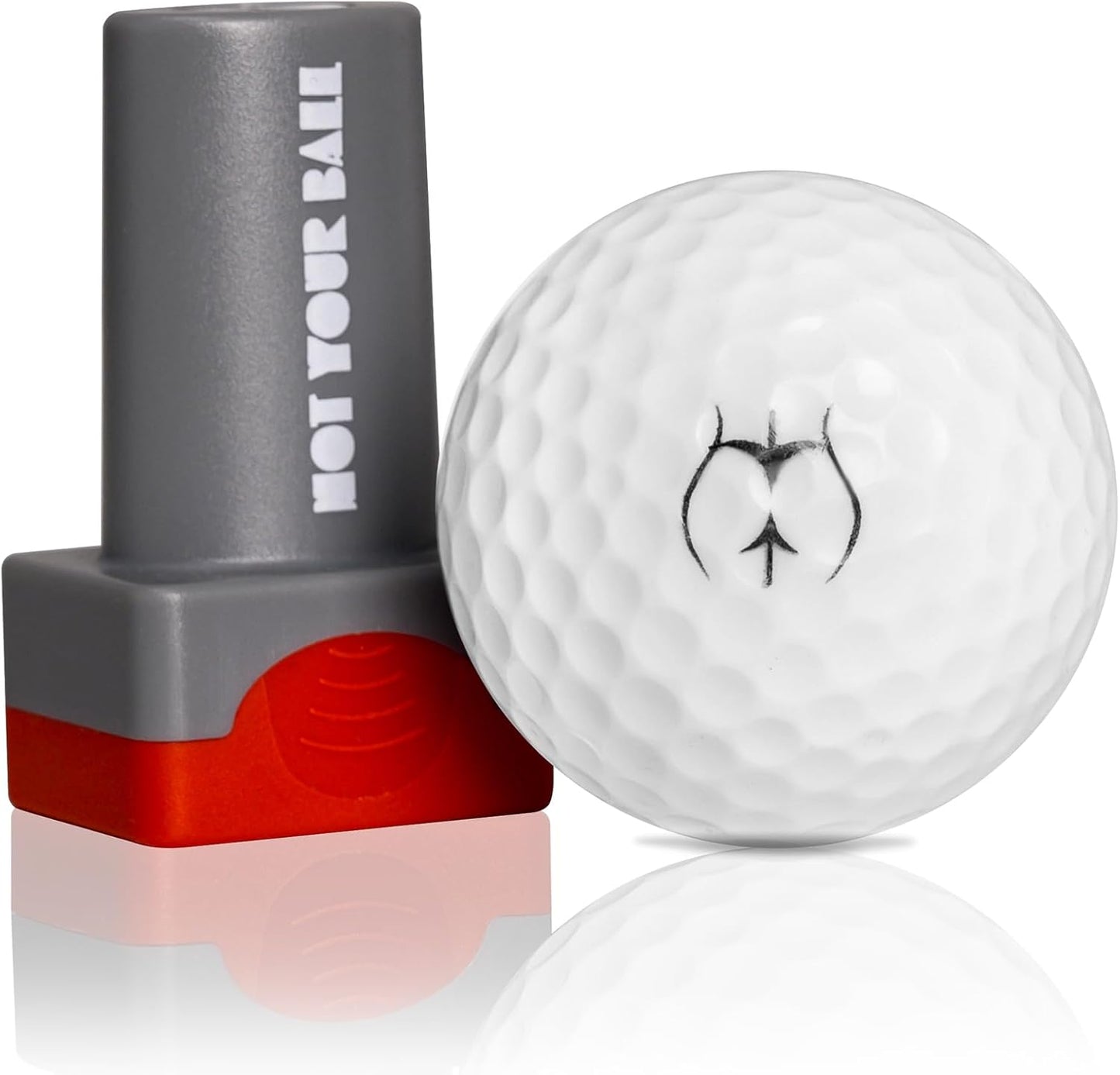 QUBI Golf Ball Stamp, Golf Ball Stamper, Reusable Self-Inking Golf Ball Stamp Marker to Identify Golf Balls, Golf Gifts Golf Accessories for Men and Women Golfers