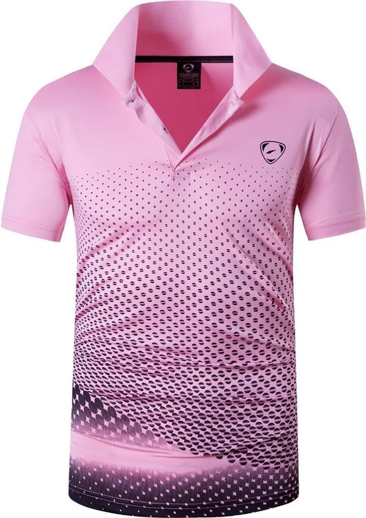 jeansian Men's Sport Outdoor Quick Dry Fit Short Sleeves Polo Tee Shirt Tshirt T-Shirt Tops Golf Tennis Bowling LSL195