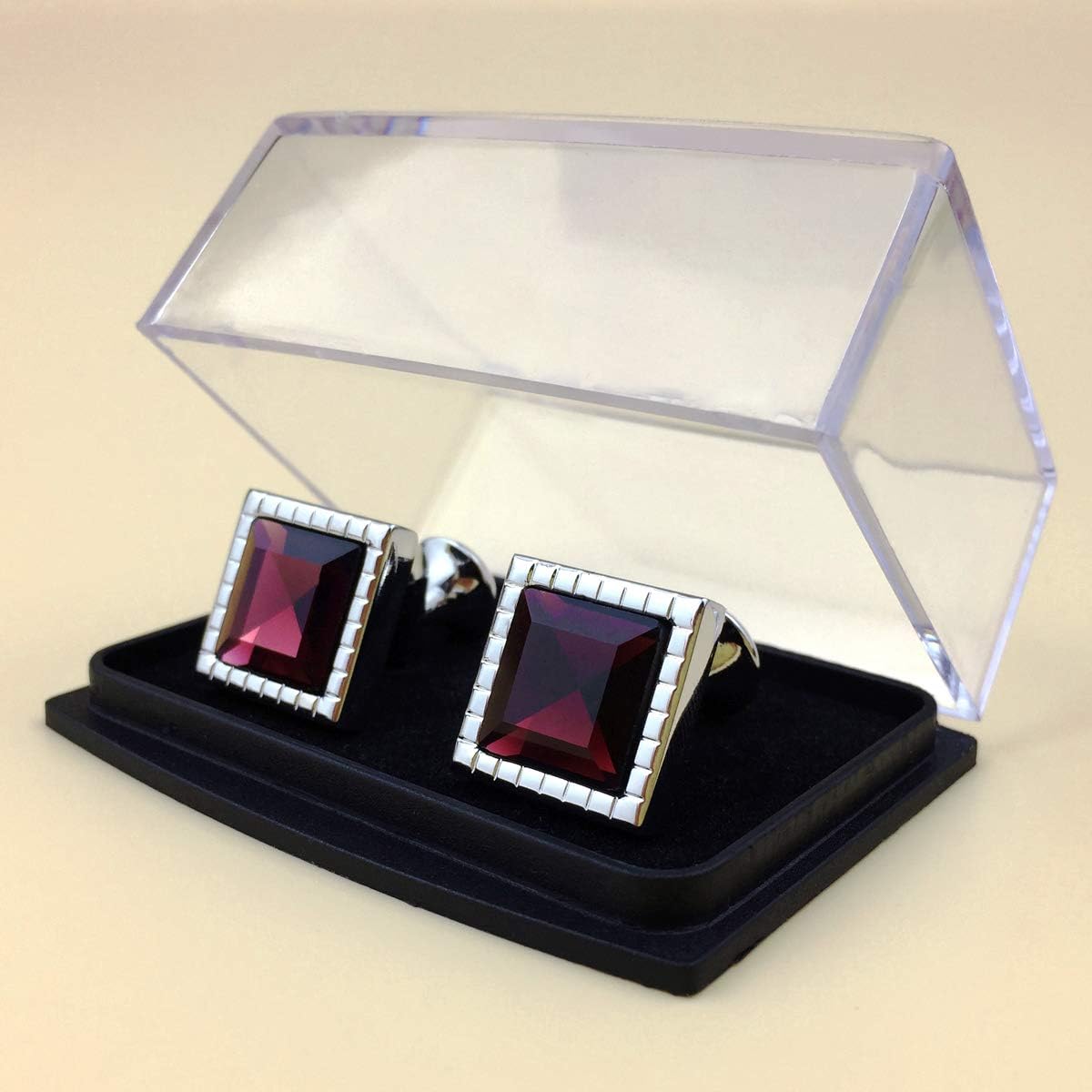 S&W Wedding Cufflinks for Men Cuffs with Gift Box Business for Tuxedo Shirts