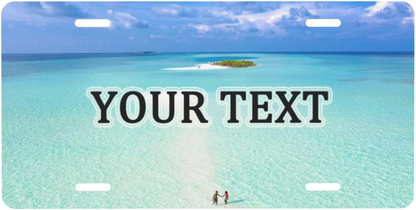 Made in USA Custom License Plate, Design Your Own Personalized License Plate with Photo,Logo, and Text,Customized 12"X6"Premium Aluminum