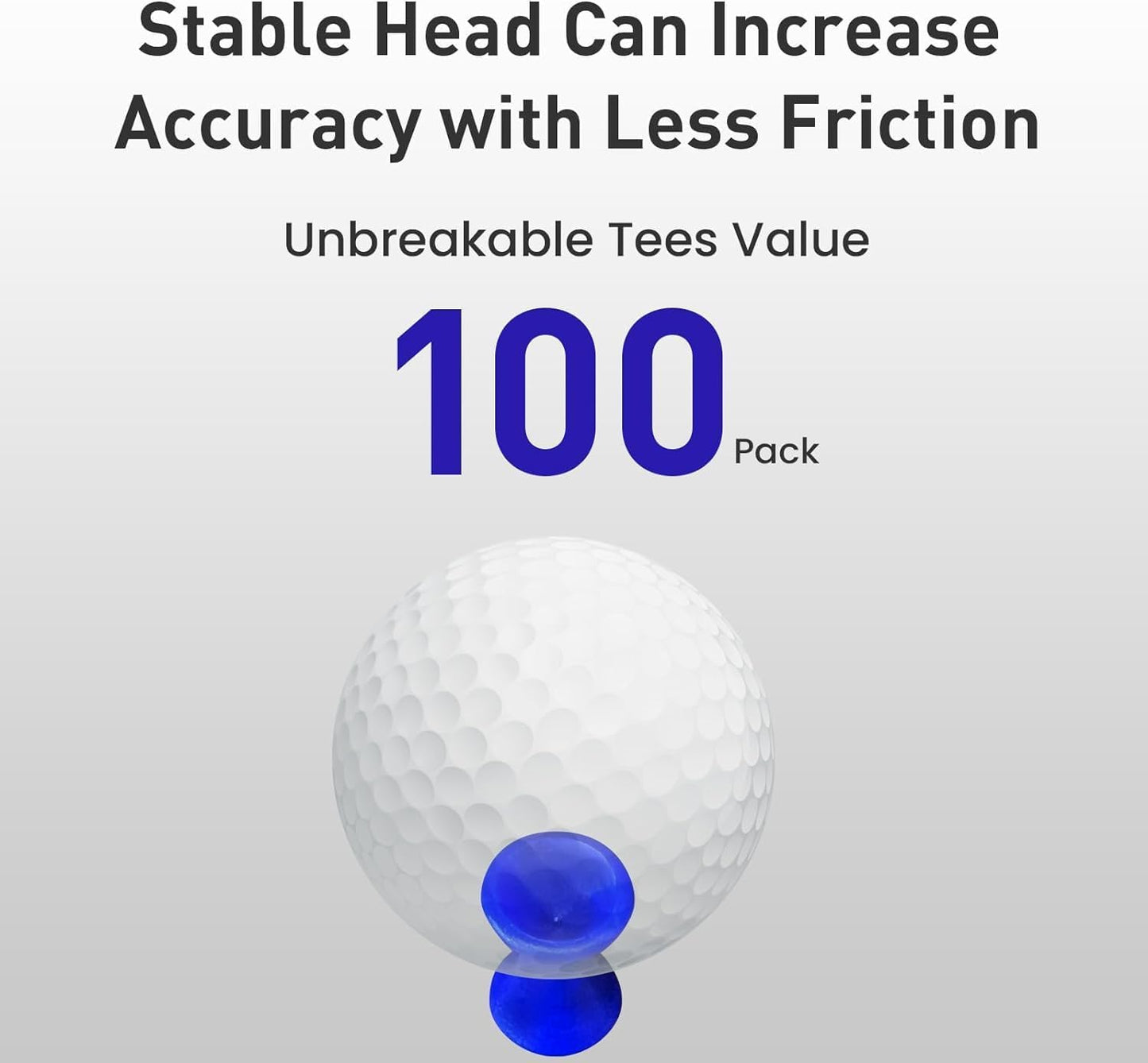 Plastic Golf Castle Tees Step Down Value 200 Count, Unbreakable Mixed or Same Height 1, 1 1/4, 2 3/4, 2 1/4, 2, 1 3/4, 1 1/2 Inch Length Colorful Pack for Practice