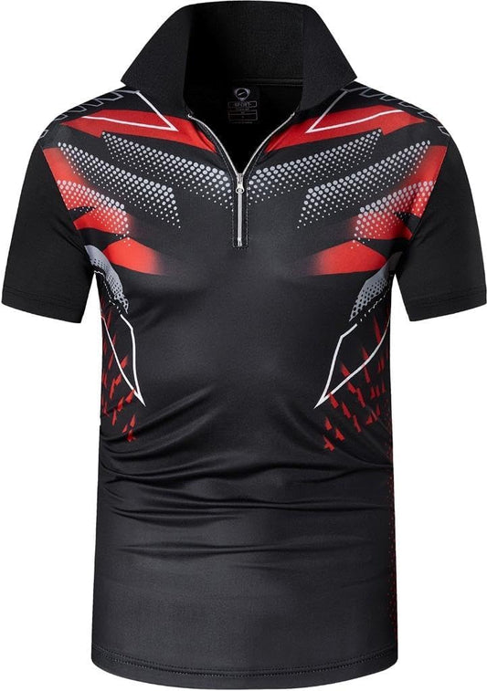 jeansian Men's Sport Outdoor Quick Dry Fit Short Sleeves Polo Tee Shirt Tshirt T-Shirt Tops Golf Tennis Bowling LSL195