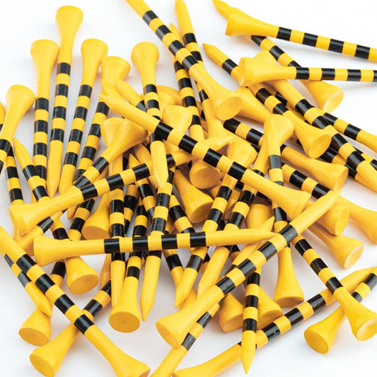 MAZEL Natural Wood/Bamboo Golf Tees 2 3/4 Inch & 3 1/4 Inch,Pack 50 or 120,Reduce Friction & Side Spin,More Stable Golf Tees