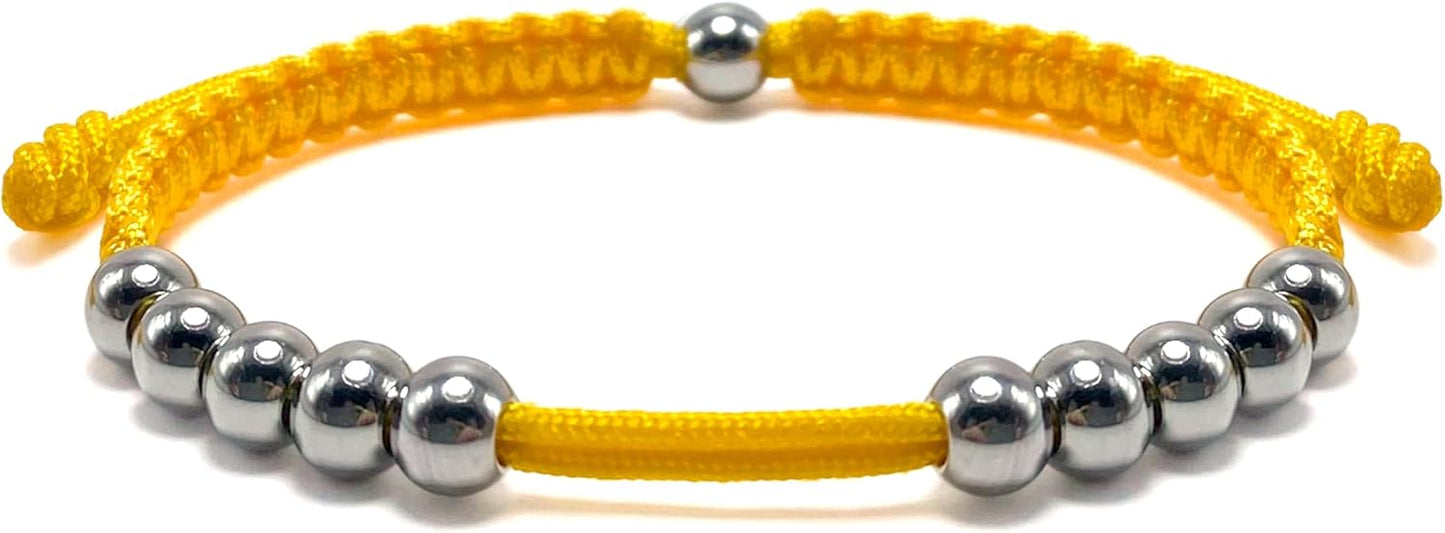 LAMIBEE Golf Stainless Steel 10 Beads Score Counter Bracelet, Golf Stroke Count Bracelet, Resizable and Easy to Adjust Golf Round Scoring Tracker, Durable and Stylish Golf Accessory