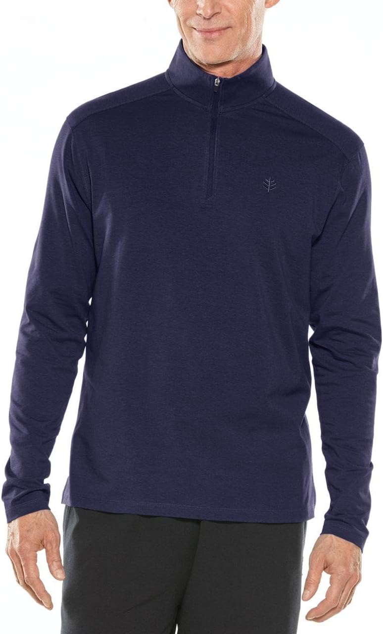 Men's Quarter-Zip - UPF 50+ Sun Protection - Sonora in Navy
