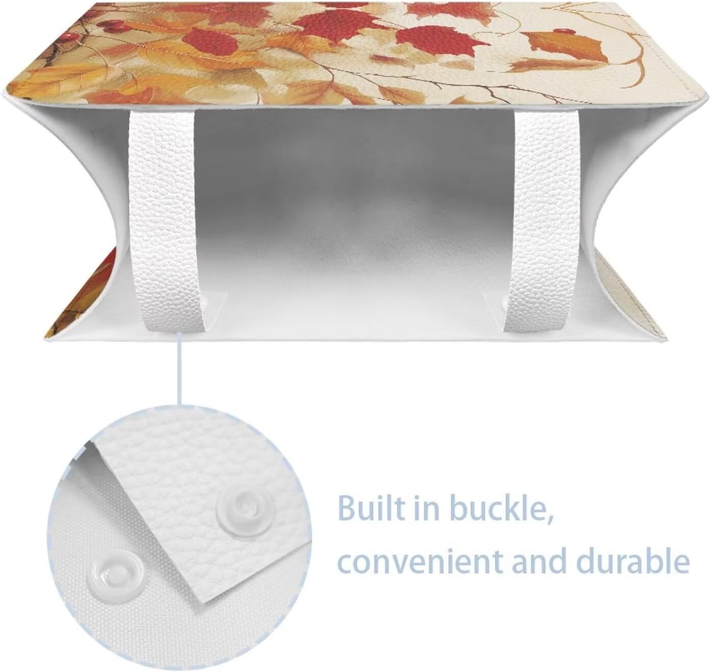 Rectangle Tissue Box Cover Cute Cat Leather Tissue Box Holder for Bathroom Toilet Waterproof Facial Paper Organizer Fall Theme Home Decorations for Dining Room Bathroom