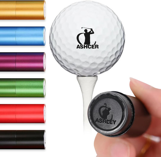Custom Golf Ball Stamp, Personalized Golf Ball Stamp Markers with Ink, Create Your Unique Mark on Golf Balls, Waterproof Golf Ball Stamper, Golf Gift, Golf Accessories for Men