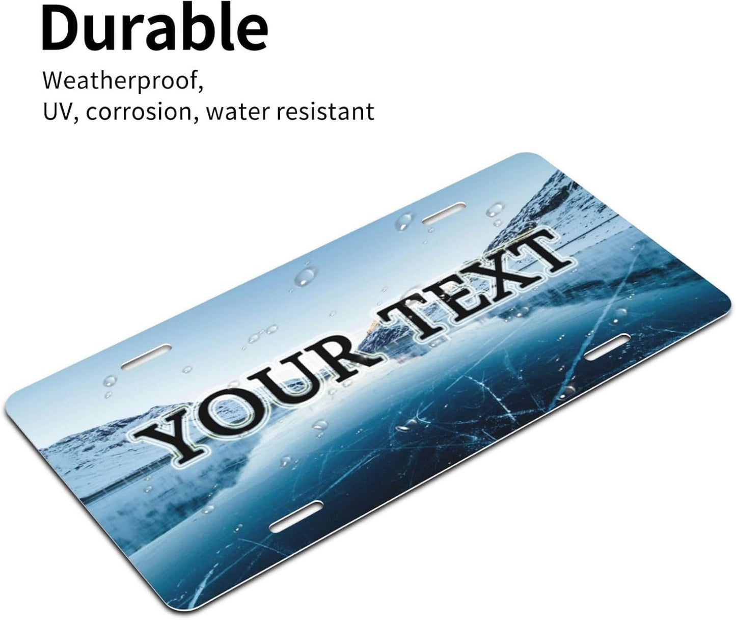 Made in USA Custom License Plate, Design Your Own Personalized License Plate with Photo,Logo, and Text,Customized 12"X6"Premium Aluminum