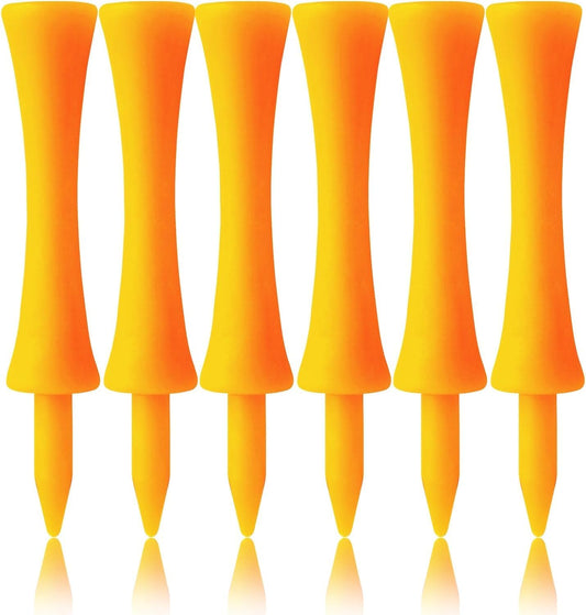 FINGER TEN Plastic Golf Castle Tees Step Down Unbreakable Mixed or Same Height Value 100 Count, 2 3/4, 2 1/4, 2, 1 3/4, 1 1/2 Inch Length Colorful for Practice