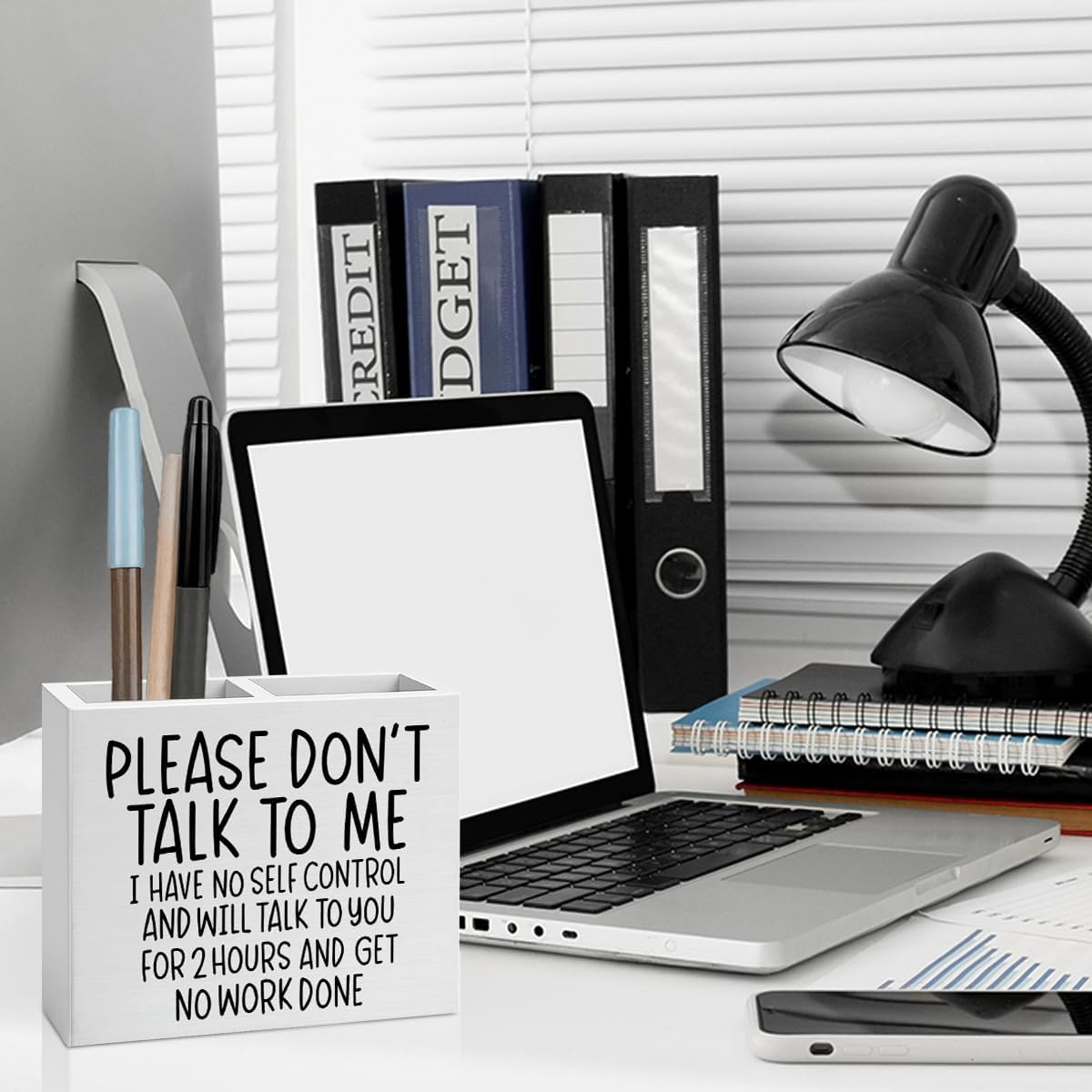 Bosses Day Gifts for Women Men Manager Funny Office Decor for Women Wooden Pencil Holder National Boss Day Decorations Gifts for Supervisor Leader Coworker Men HR Manager Office Desk Decor A 06