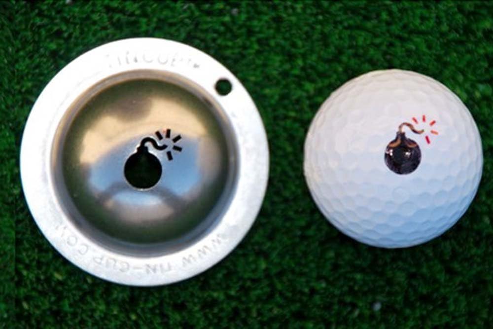 Tin Cup Golf Ball Marking Stencil