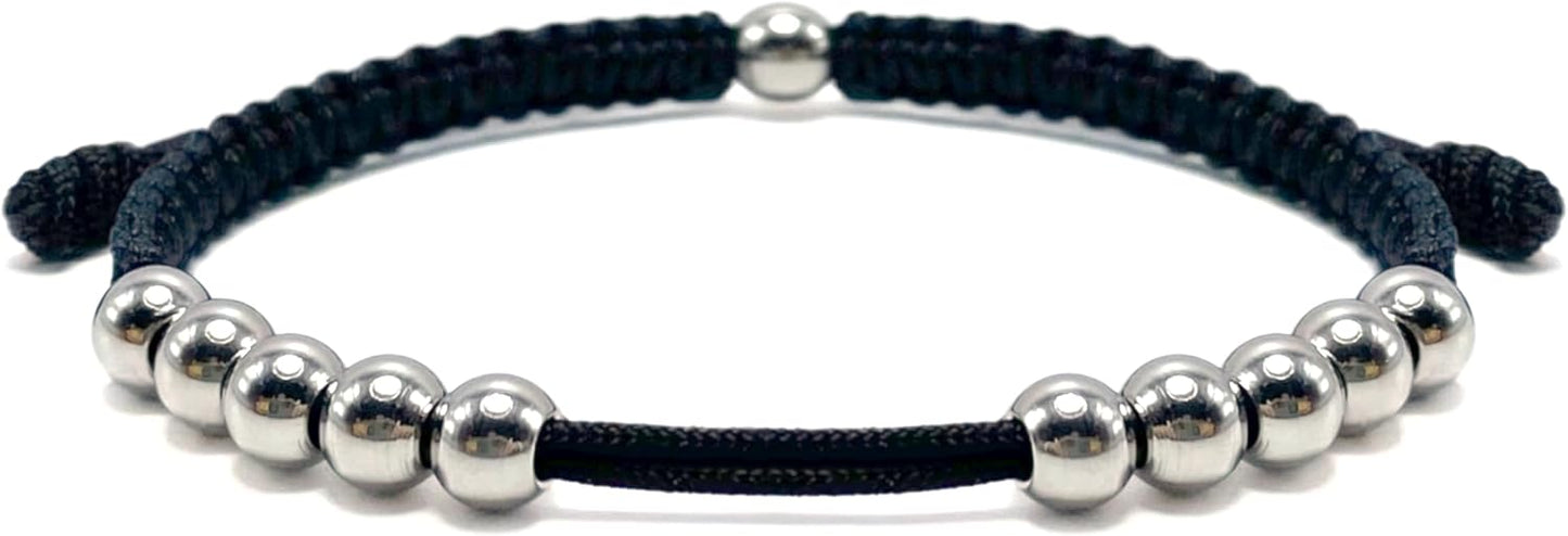 LAMIBEE Golf Stainless Steel 10 Beads Score Counter Bracelet, Golf Stroke Count Bracelet, Resizable and Easy to Adjust Golf Round Scoring Tracker, Durable and Stylish Golf Accessory