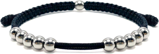 LAMIBEE Golf Stainless Steel 10 Beads Score Counter Bracelet, Golf Stroke Count Bracelet, Resizable and Easy to Adjust Golf Round Scoring Tracker, Durable and Stylish Golf Accessory