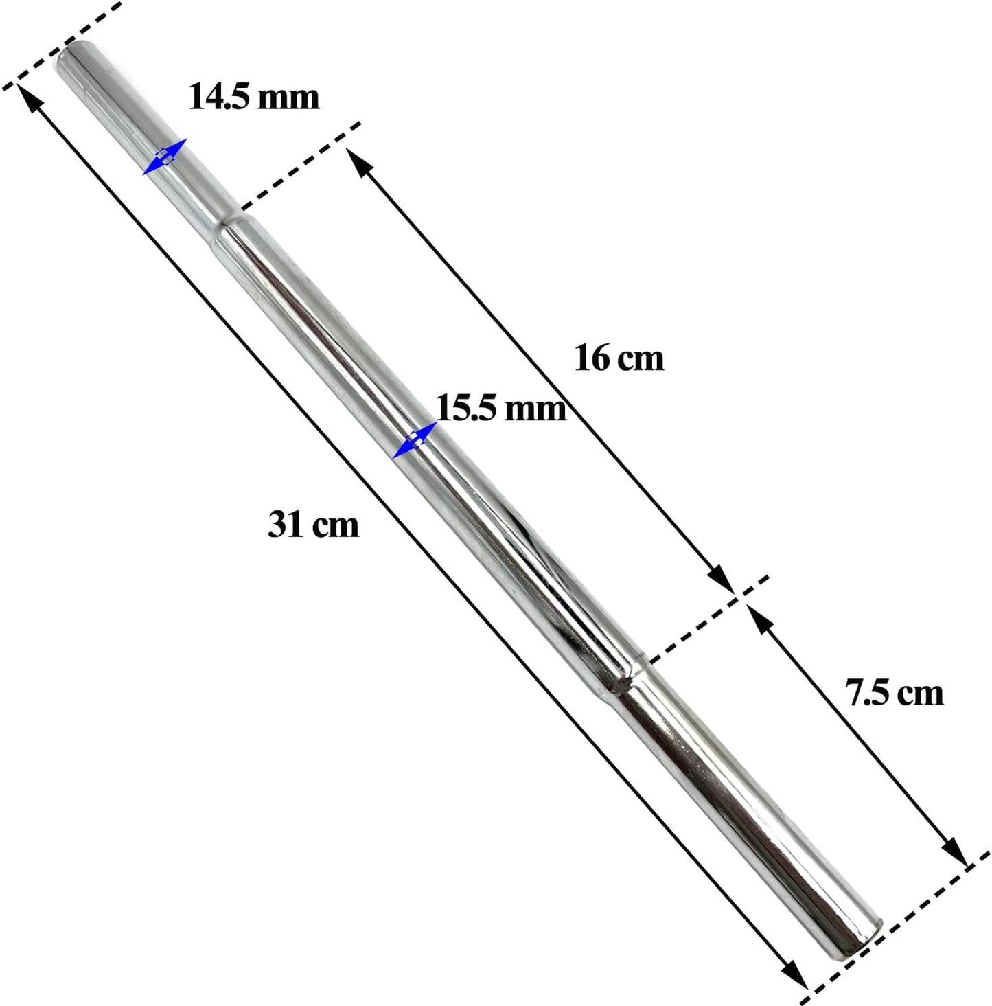 0.580" 0.600" Putter Golf Shaft Extension for Iron/Wooden Golf Club Repair and Replacement of Equipment Accessories 1PCS 2PCS 3PCS Silver