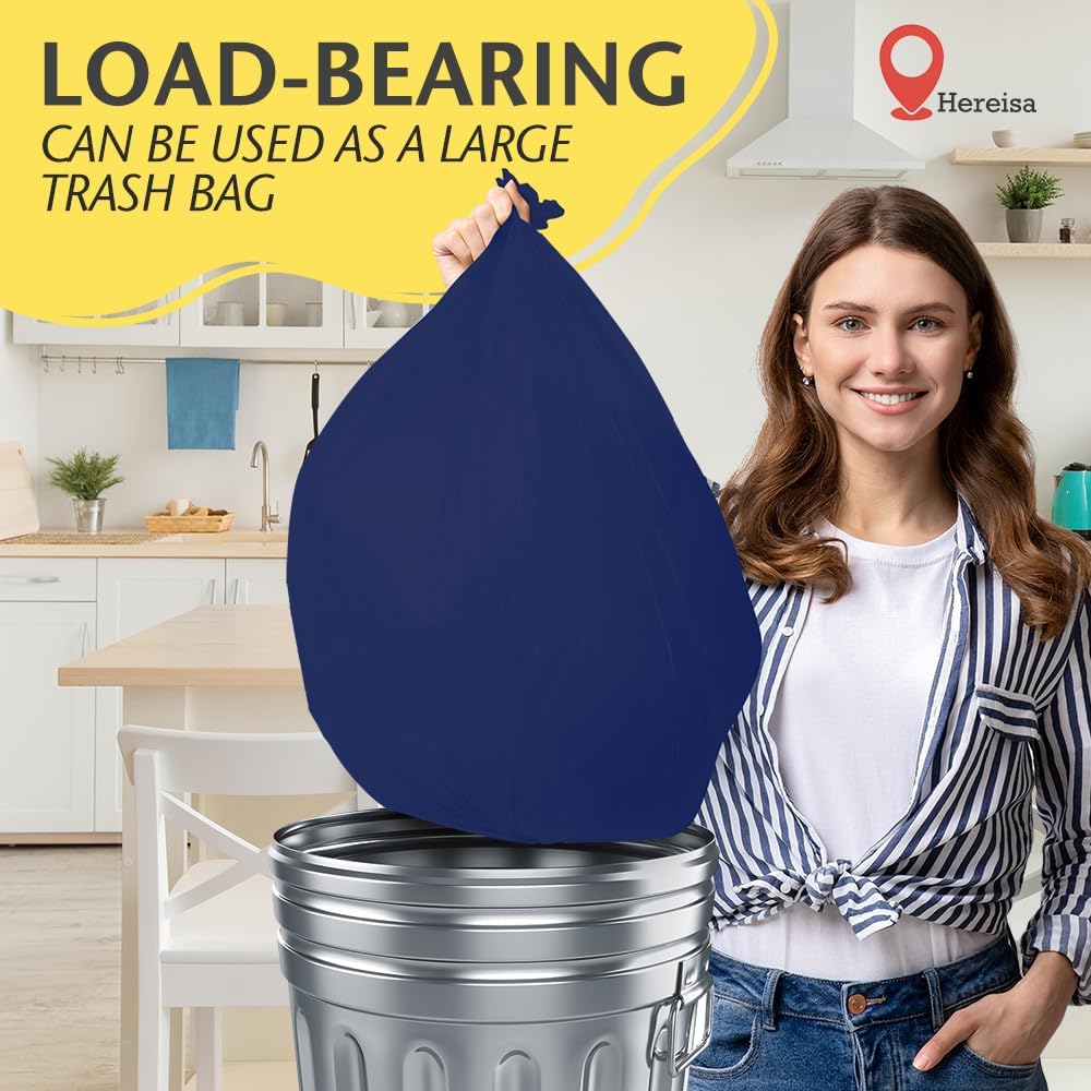 Brand Round Navy Blue Plastic 84" Disposable Tablecloth (3 Pack), Party & Event Decorative Cover