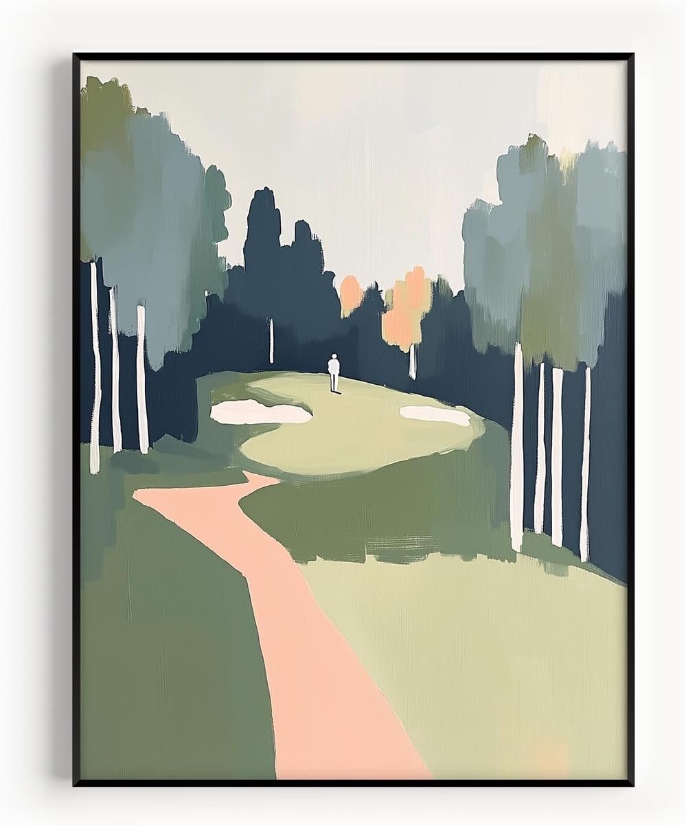 Golf Impressionist Art Print Posters - Premium Giclee Fine Art Prints - Sporty and Sophisticated Home Decor Posters, Golfer Art Prints for Home and Office Decor - Vintage Aesthetic, Ready to Frame