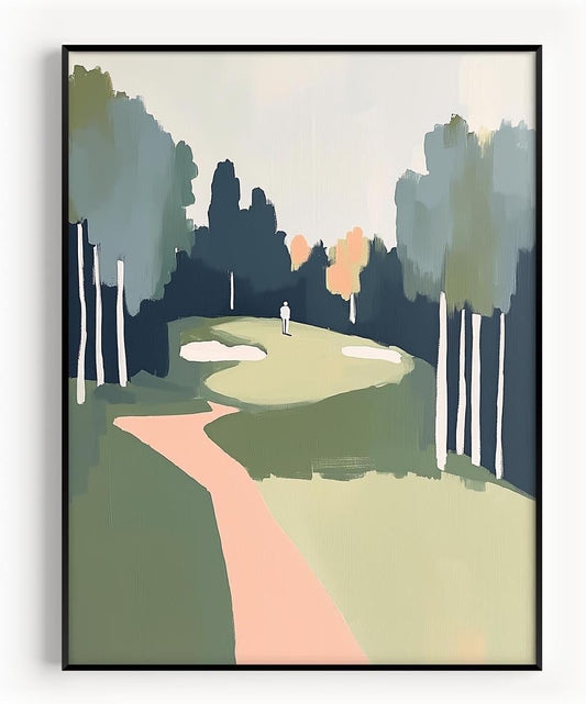 Golf Impressionist Art Print Posters - Premium Giclee Fine Art Prints - Sporty and Sophisticated Home Decor Posters, Golfer Art Prints for Home and Office Decor - Vintage Aesthetic, Ready to Frame