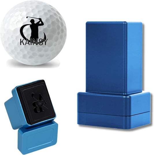 Personalized Golf Ball Stamp, Custom Golf Ball Marker with Name Monogram Logo, Self-Inking Waterproof Ink Stamper, Reusable Golf Accessories, Customized DIY Gift for Golfers Birthday Wedding
