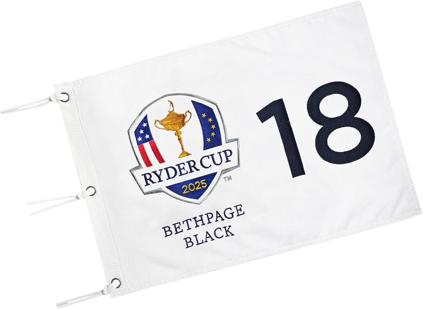 Embroidered Themed Golf Flag 2025, 14x20 Inch, Premium 420D Nylon, Ideal for Practice Putting Green, Driving Range, Golf Course, Golf Club, Collectors