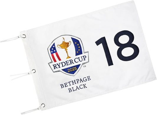 Embroidered Themed Golf Flag 2025, 14x20 Inch, Premium 420D Nylon, Ideal for Practice Putting Green, Driving Range, Golf Course, Golf Club, Collectors