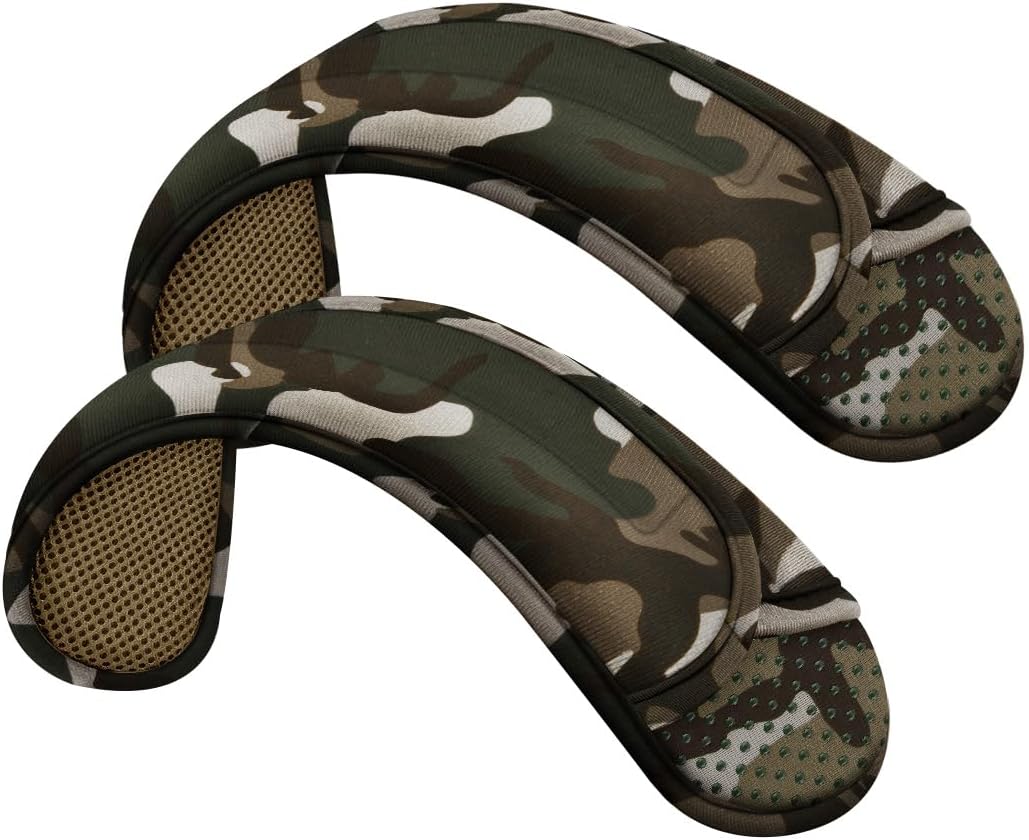 ZINZ 2-Pack Universal Shoulder Pad with Ultra Thick Cushion for Bag Luggage Bag Crossbody, Plus Long & Anti-Slip & Breathable,Camouflage Green