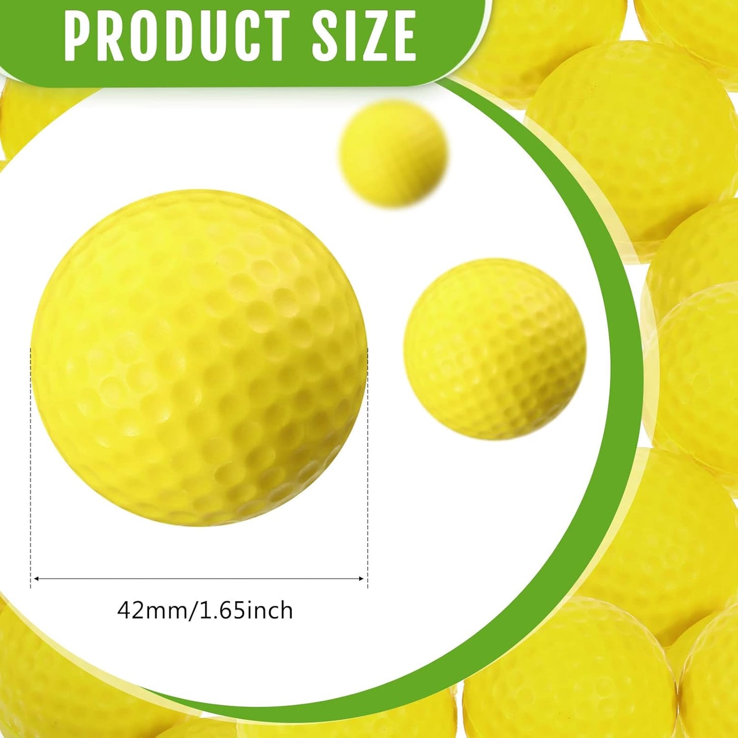 Junkin 80 Pcs Foam Golf Balls Rubber Practice Balls Realistic Feel and Flight Sport Training for Indoor or Outdoor Backyard Golf Training