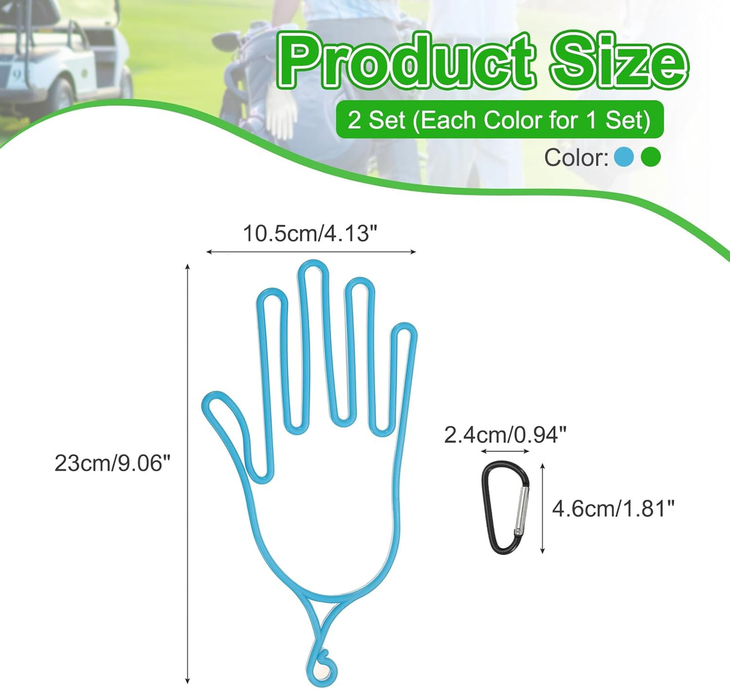PATIKIL Golf Gloves Stretcher, Plastic Keeper Support Rack Holder Dryer Hanger Frame with Hanging Hook