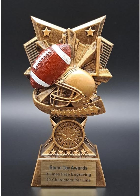 Champion V Sports Trophy Award with Custom Engraving – Recognition Trophy for Kids and Adults Team Awards for Competitions School Sports Student Athletes MVPs Tournaments and Celebrations