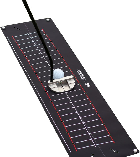 Golf Putting Practice Training aid,Perfect Perfect Practice Golf Putting mat, Tour aim Golf Alignment Golf Training aid, Putting Golf Set with Putting arc
