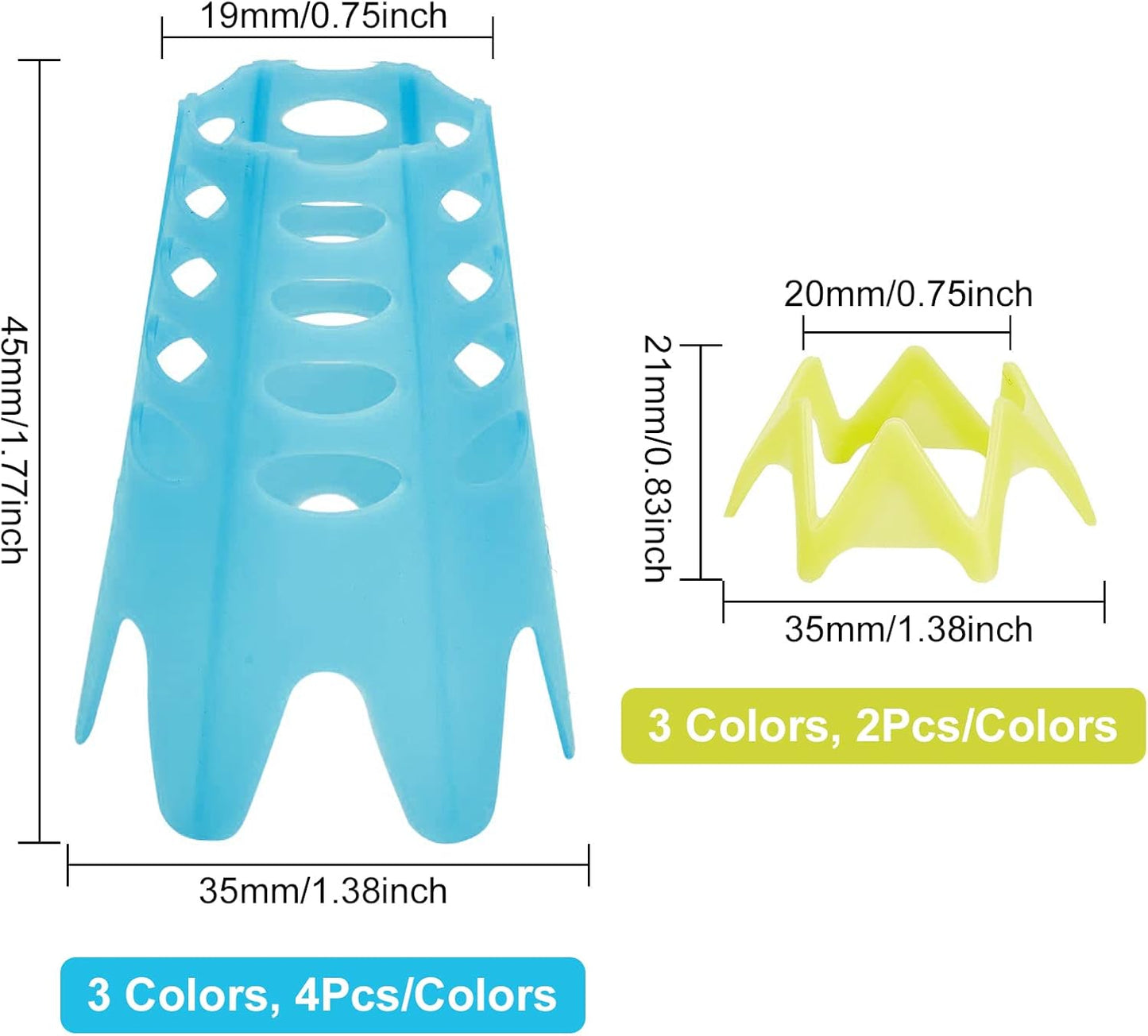 Golf Simulator Tees, Plastic Indoor Golf Mat Tees Practice Turf and Driving Range Winter Golf Tees (18 Pcs)