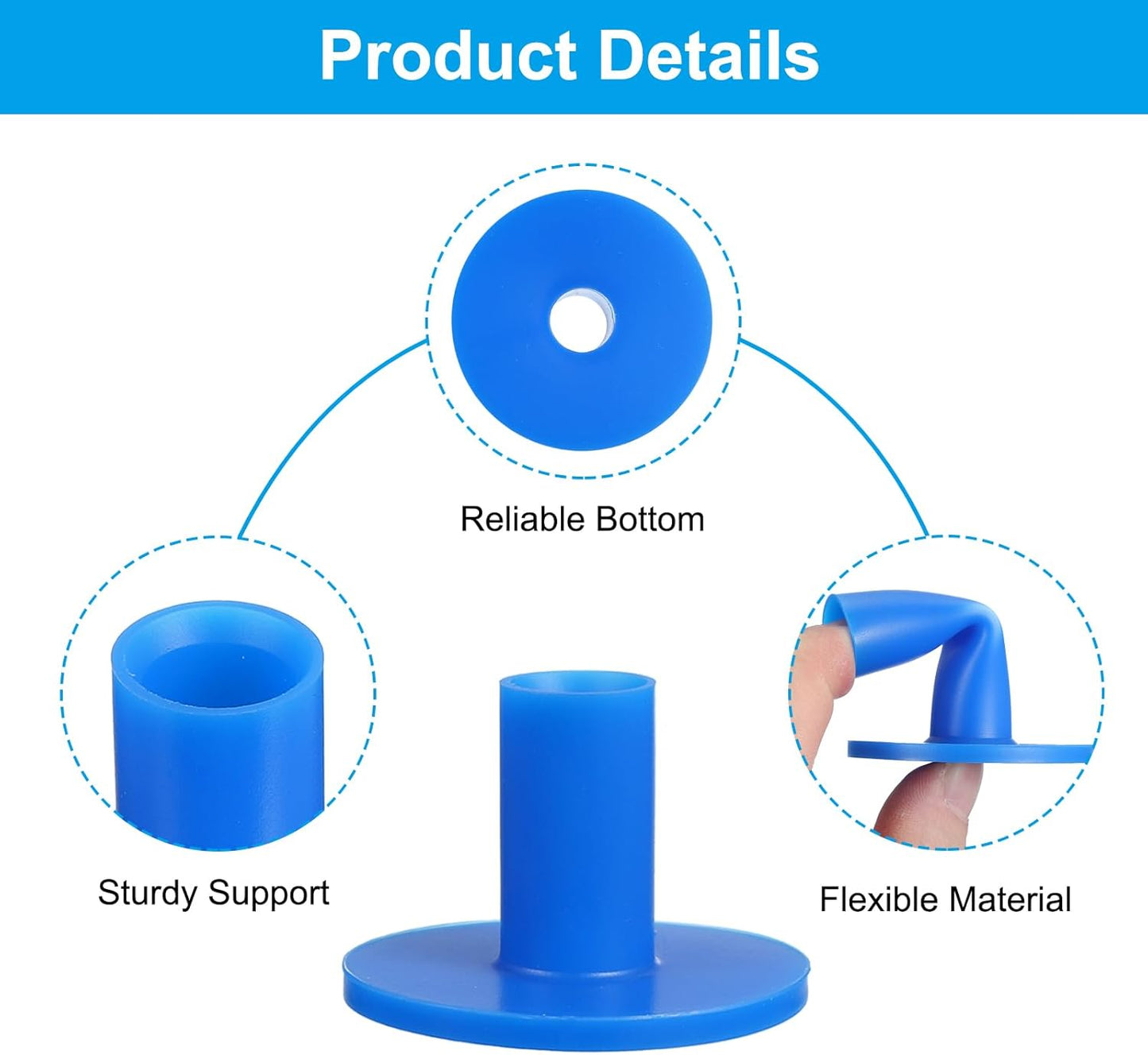 PATIKIL Rubber Golf Tees, Tall Practice Training Driving Range Tee Stable Ball Holder