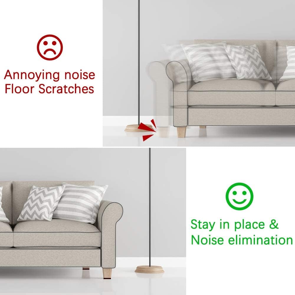 Yelanon Non Slip Furniture Pads -24 pcs 2’’ Furniture Grippers Hardwood Floors, Non Skid for Furniture Legs,Self Adhesive Rubber Feet, Anti Slide Furniture Floors Protectors for Keep Couch Stoppers