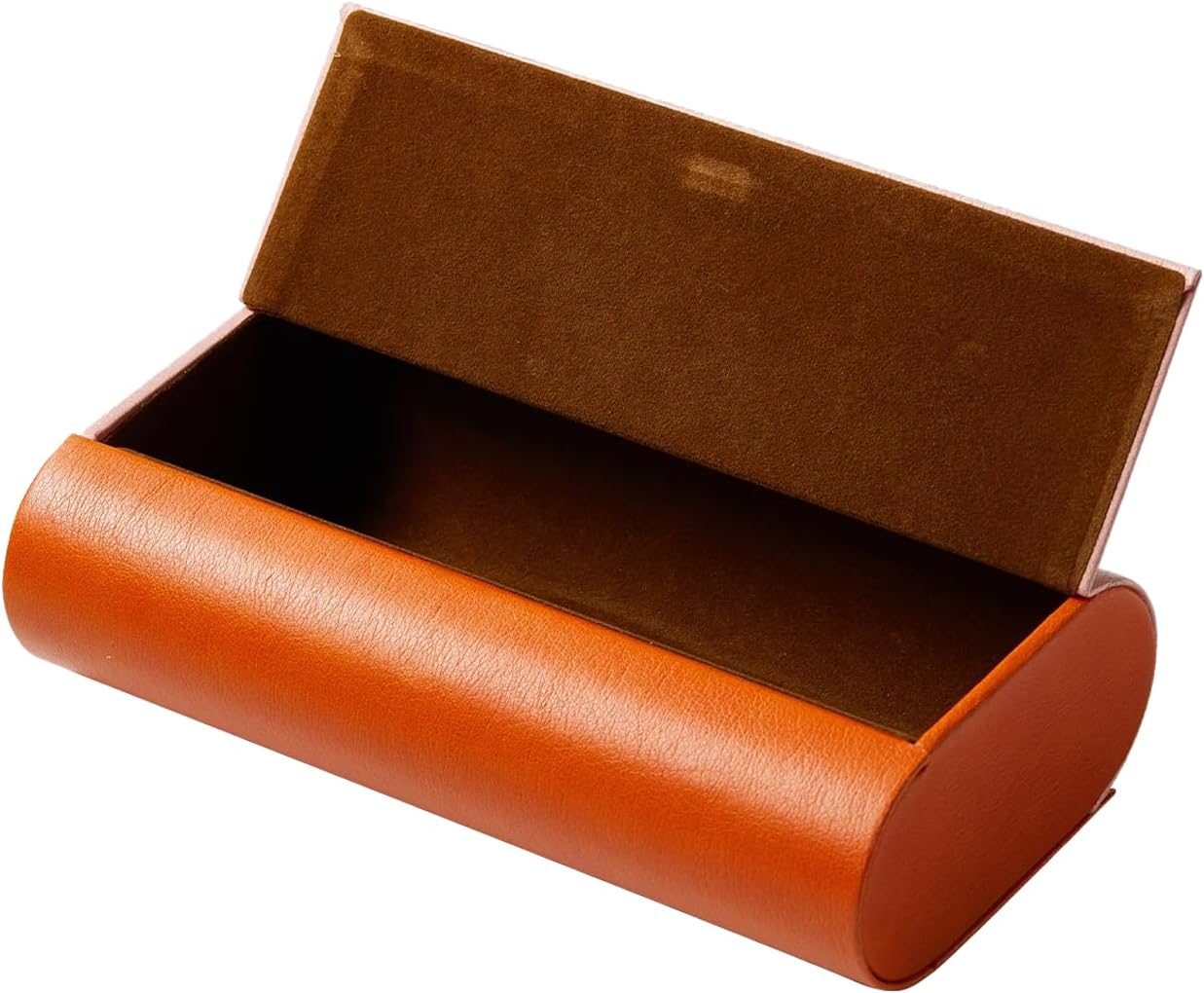 Dual Glasses Case, 2-in-1 Hard Shell PU Leather Case for Eyeglasses, with Magnetic Closure for Men & Women