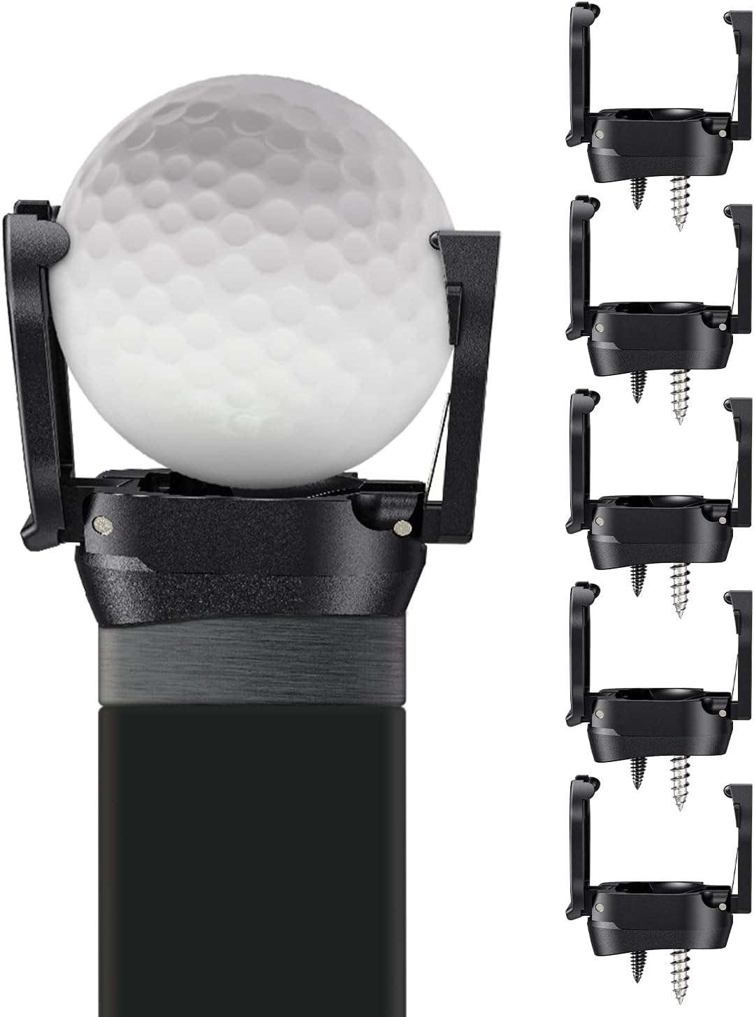 GreenHaven Golf Ball Retriever Grabber for Putters Golf Pick-up Portable Grip Sucker Tool Back Saver for Golfers，3-4 Pack