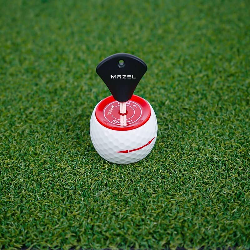 MAZEL Wheel-Like Golf Practice Ball, Adjustable Weight Putting Trainer with Instant Feedback