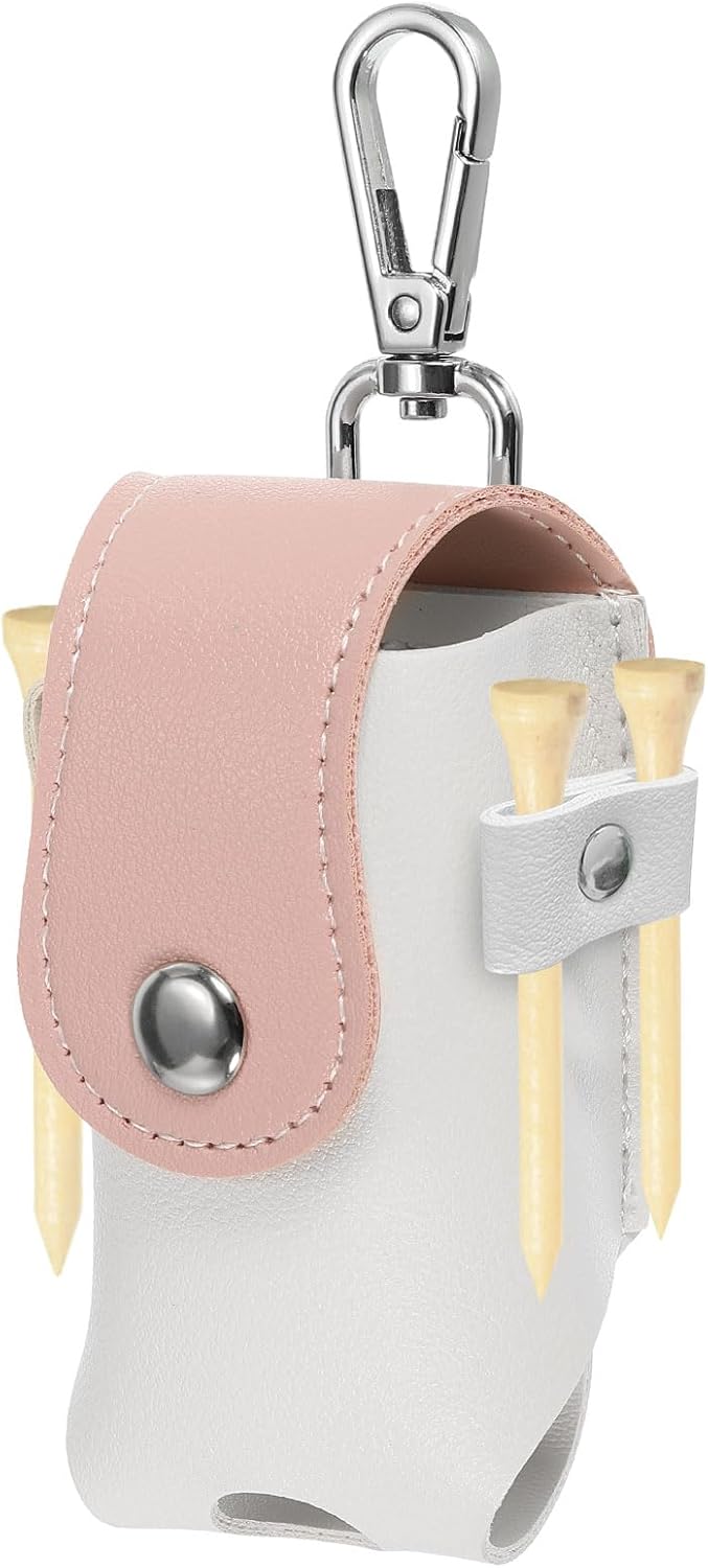 PATIKIL Golf Ball Waist Bag, Golf Ball Carry Pouch with Tee Holder, Buckle, Clip for Women Men Belt Golf Storage