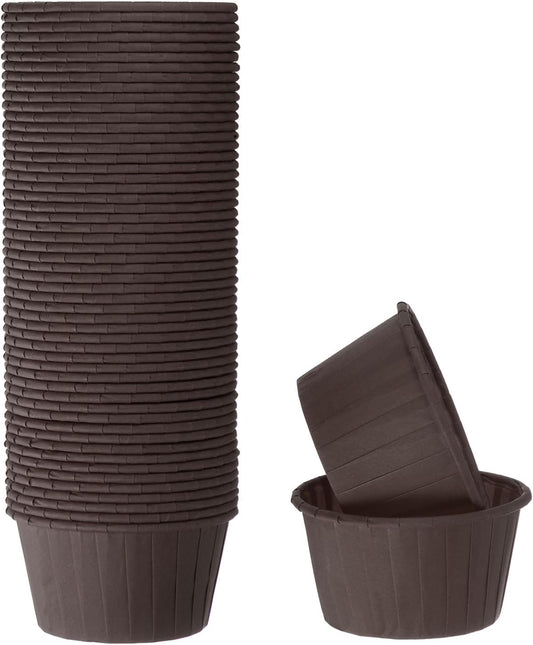 HARFINGTON 50Pcs Cupcake Baking Cups 3.5oz Standard Size Paper Cupcake Liners Greaseproof Wrappers Disposable for Wedding Birthdays Christmas Dessert, Coffee