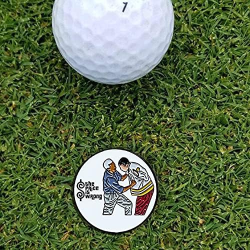 Balanced Co. Funny Golf Hat Clip with Enamel Magnetic Ball Marker