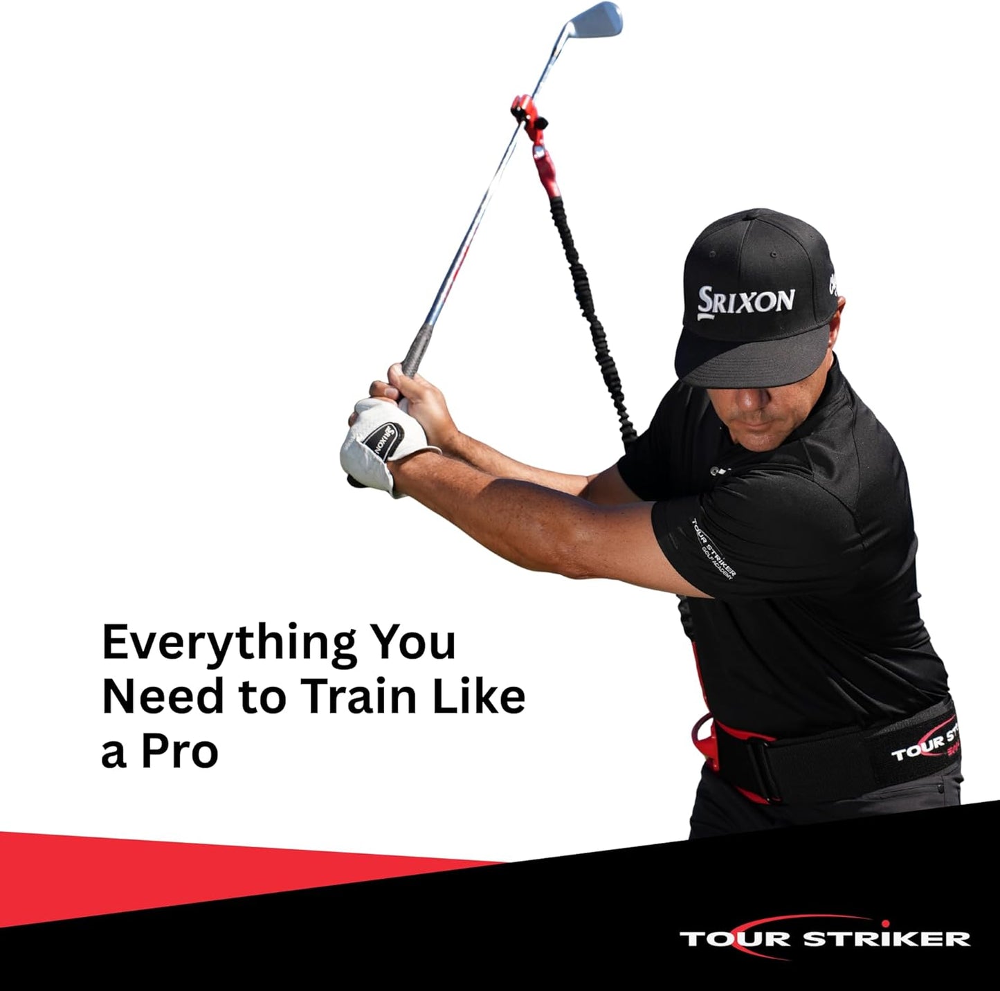 Tour Striker Swing Trainer – Golf Swing Trainer Aid for Muscle Memory & Proper Swing Path – Improves Inside‑Out Strike, Tempo & Consistency – Indoor & Outdoor Use