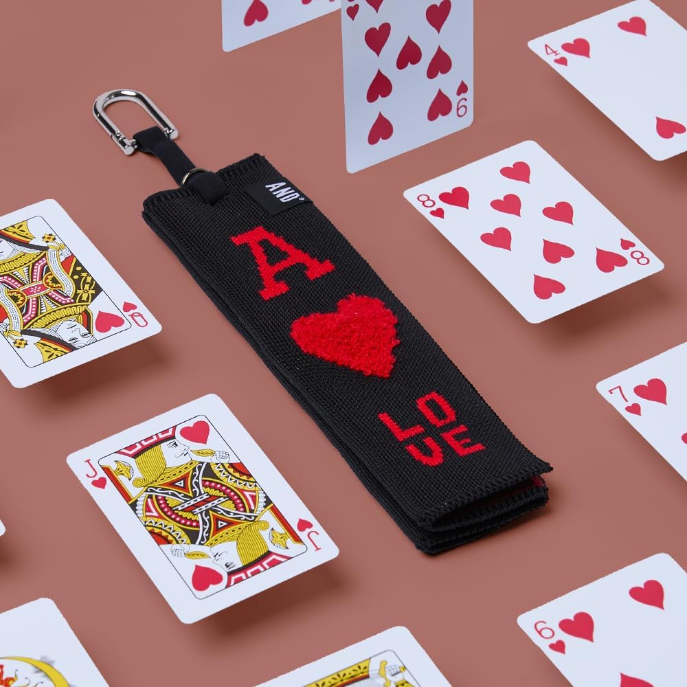 ANDGOLF Pleats Ball Towel, Use to Wash My Ball and Club, Best Choice for Golf Gifts, Embroidered Golf Towels, Clip for Bags/Pants/Skirts, Durable Elastic Band, Colorful Fashion Golf Item